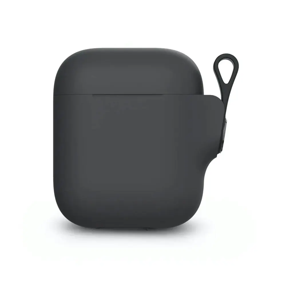 Moshi Pebbo Case w/ Wrist Strap For Apple Airpods Gen 3 Protective Cover Black