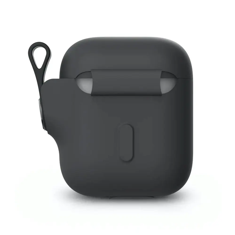 Moshi Pebbo Case w/ Wrist Strap For Apple Airpods Gen 3 Protective Cover Black