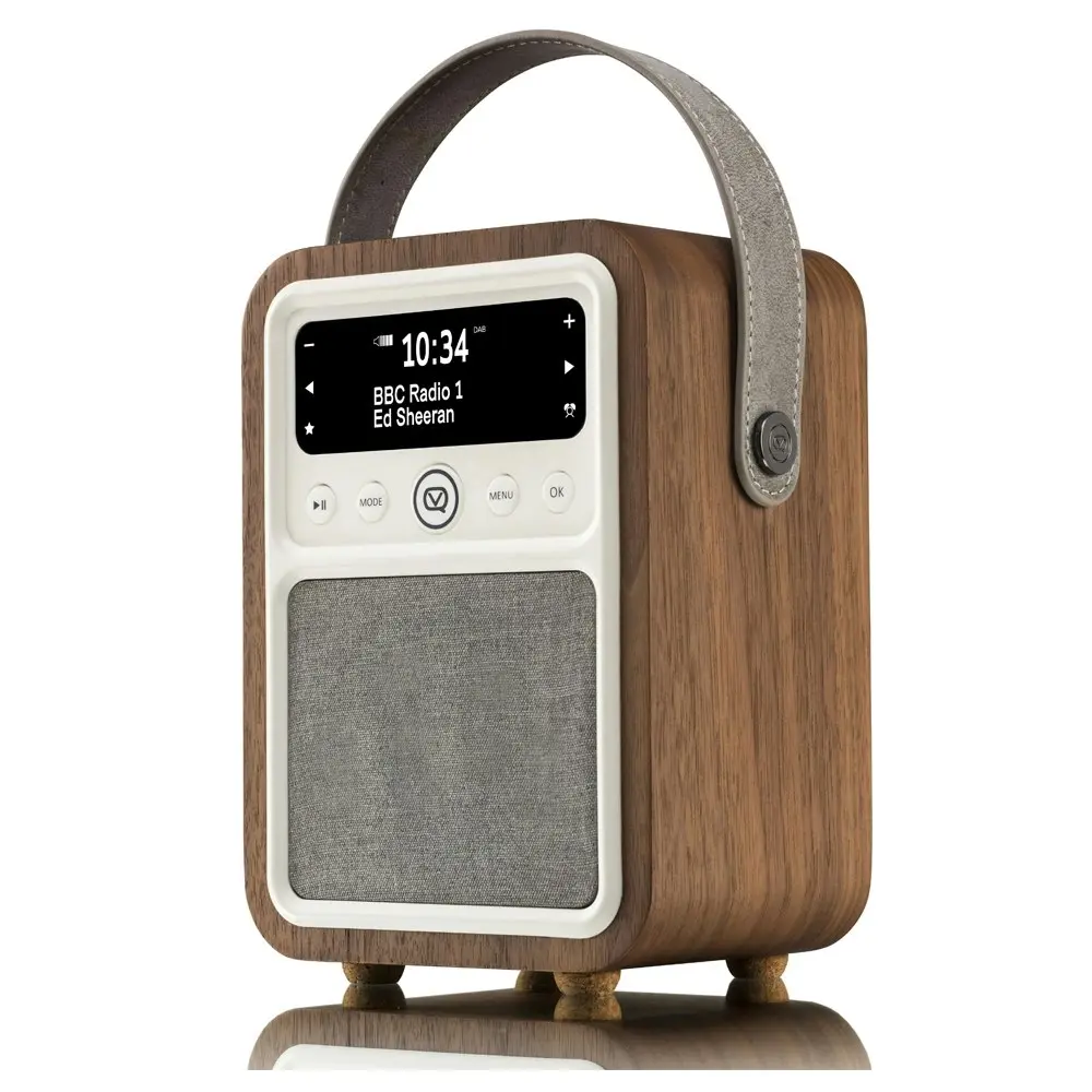 VQ Monty DAB+ Digital FM Portable Radio/Bluetooth Speaker Walnut Music/Audio