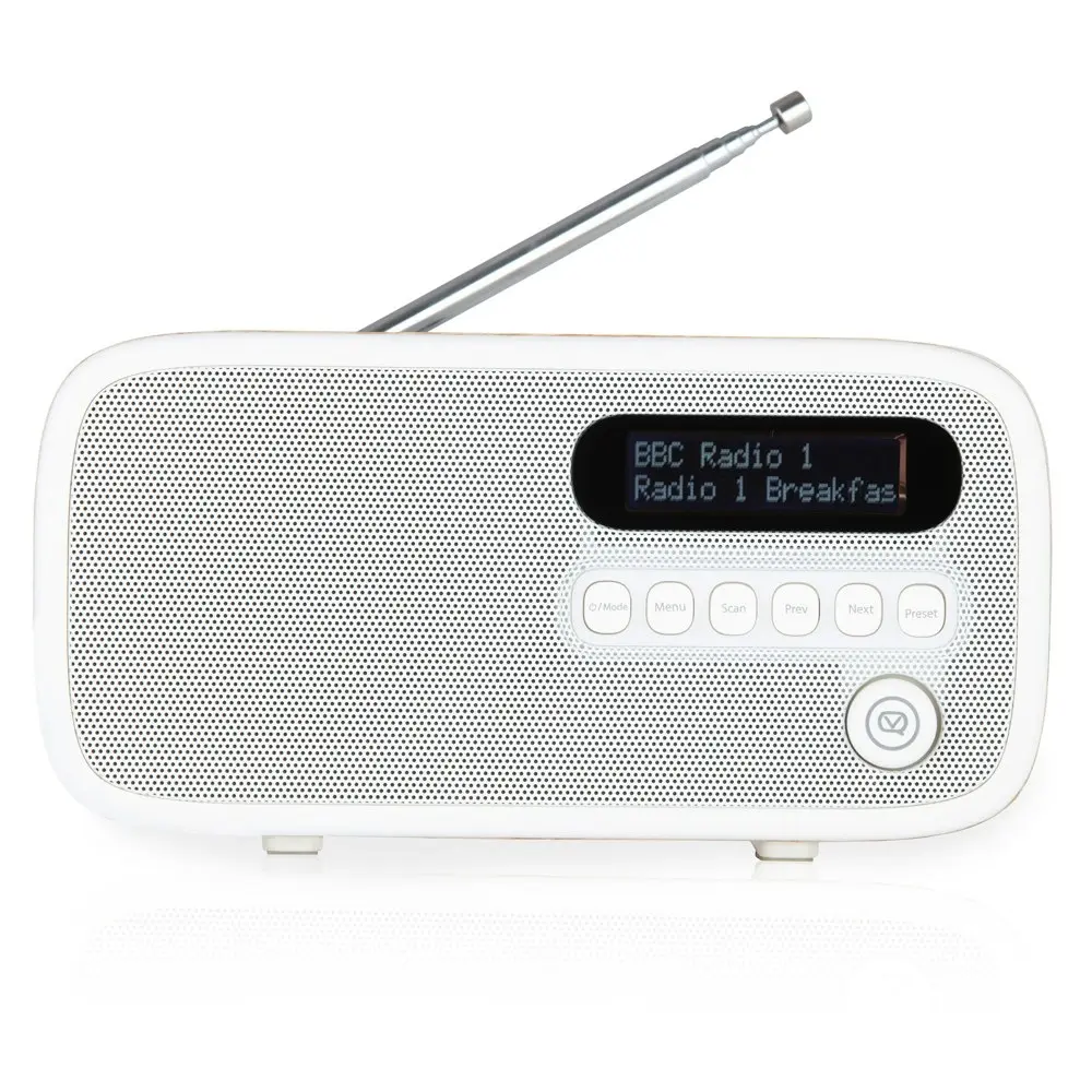 VQ Dexter DAB+ Digital FM Portable/Compact Radio Oak Home Music/Audio 3W