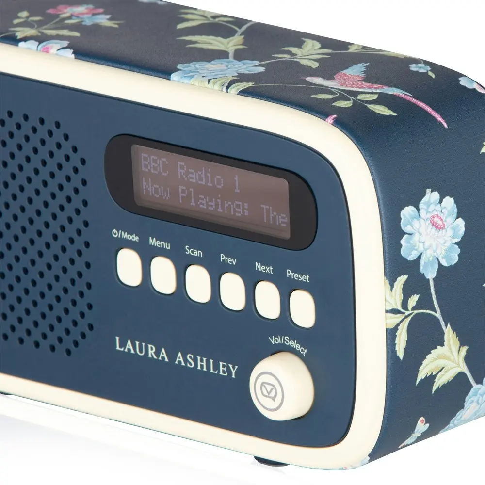 VQ Dexter DAB+ Digital FM Portable/Compact Radio Laura Ashley Elveden Navy