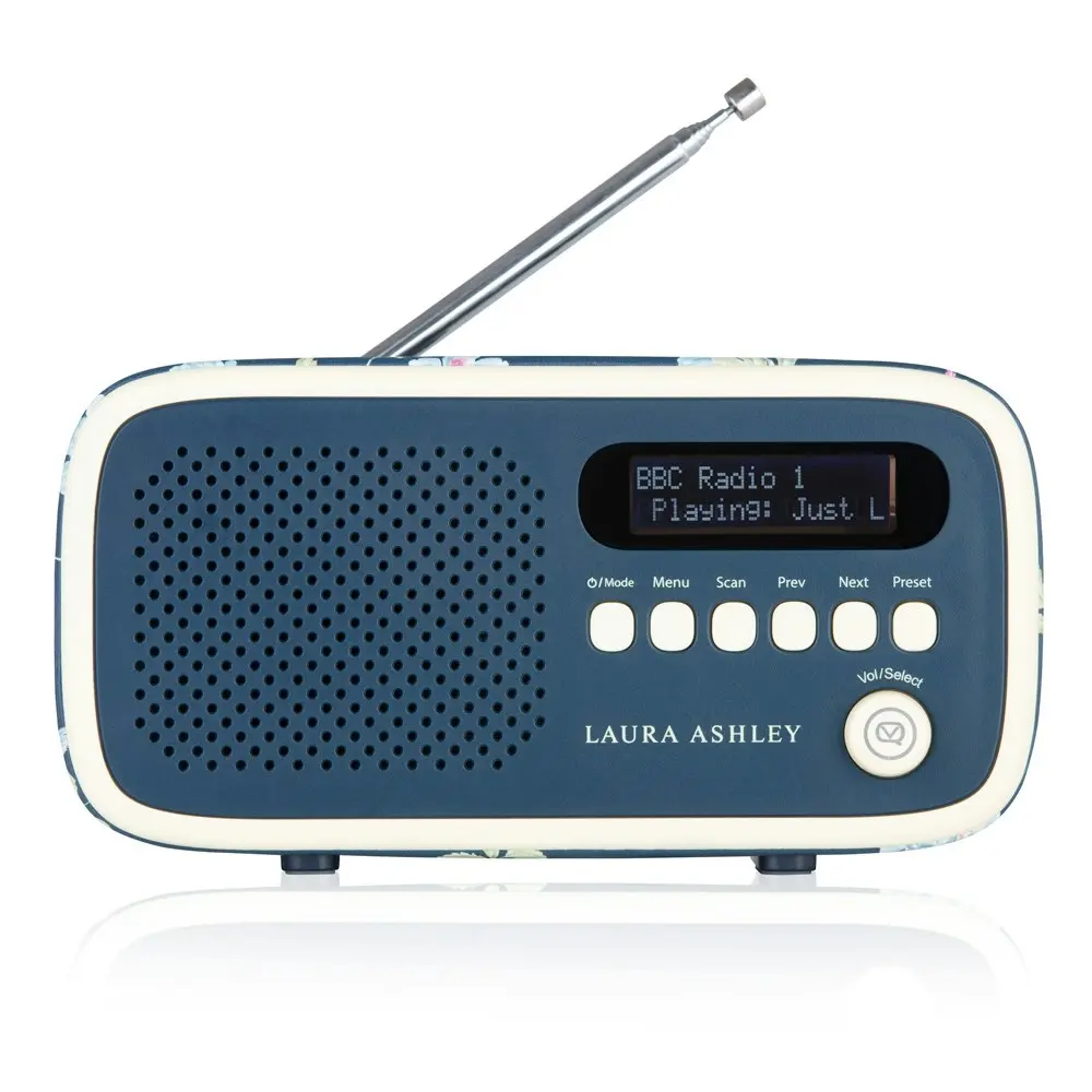 VQ Dexter DAB+ Digital FM Portable/Compact Radio Laura Ashley Elveden Navy