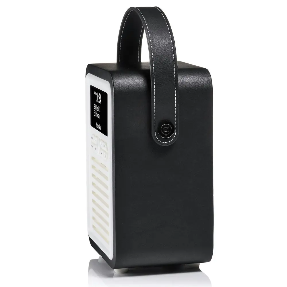 VQ Retro Mini DAB+ Digital FM Portable Radio/Bluetooth Speaker Black Music/Audio