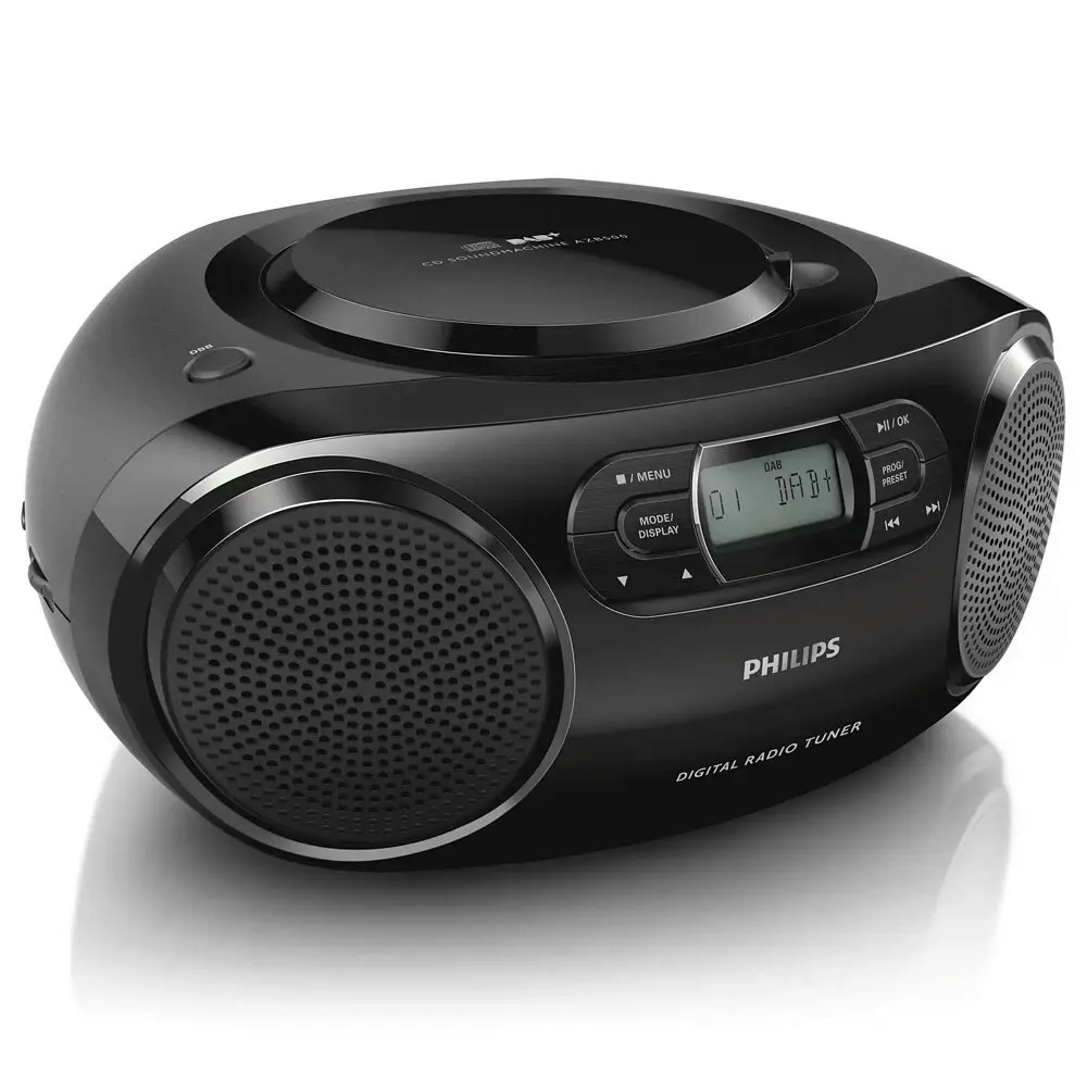 Philips Soundmachine BoomBox CD/FM/DAB Radio Portable Music Player/Stereo Black