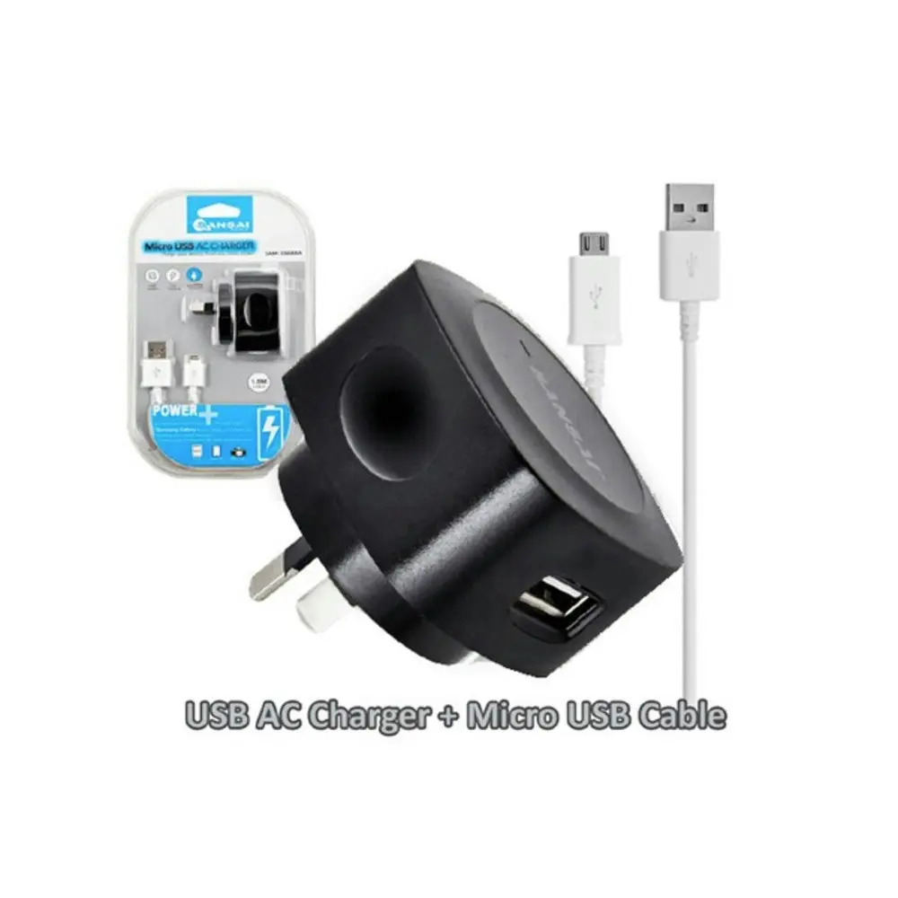 Sansai Charger Micro USB Charging Cable for Android/Samsung Galaxy/LG/HTC Black