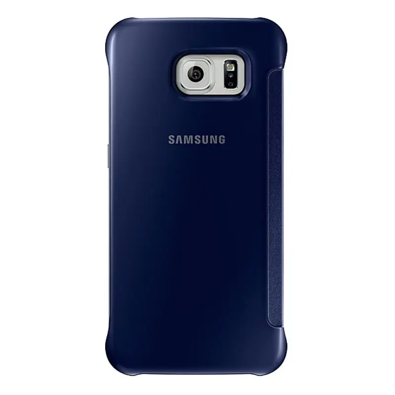 Samsung Genuine View Clear Case Cover Folio Flip Protection for Galaxy S6 Blue