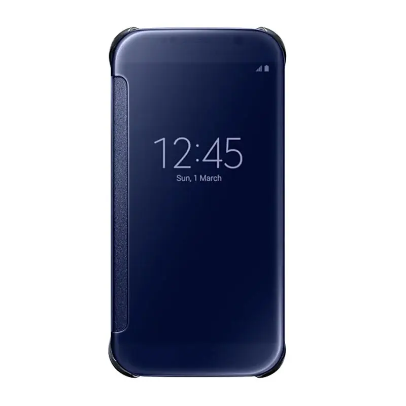 Samsung Genuine View Clear Case Cover Folio Flip Protection for Galaxy S6 Blue