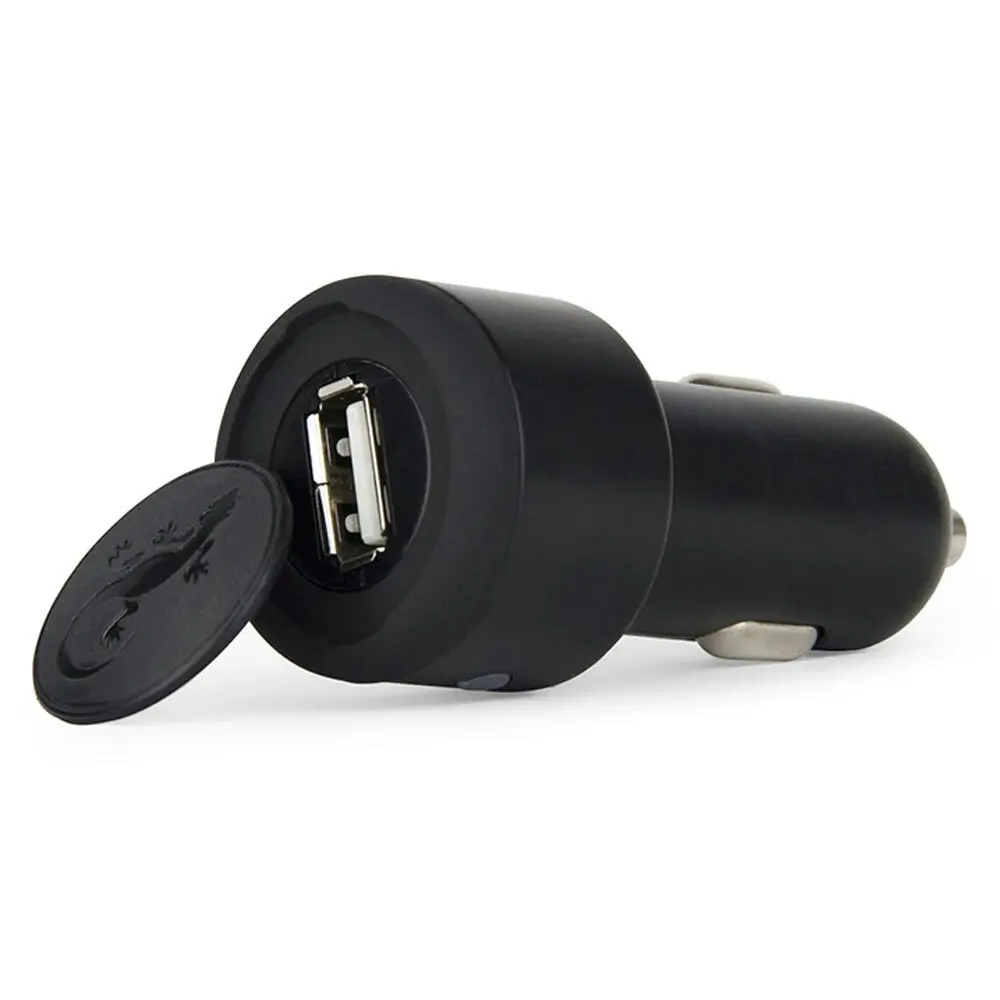 2x Gecko Smart 1.0A USB Car Charger for Smartphones GPS Tablet Dash Camera Black