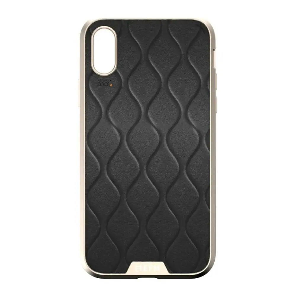 EFM Verona Leather D3O Case Armour Protection Cover for Apple iPhone XR Gold BLK