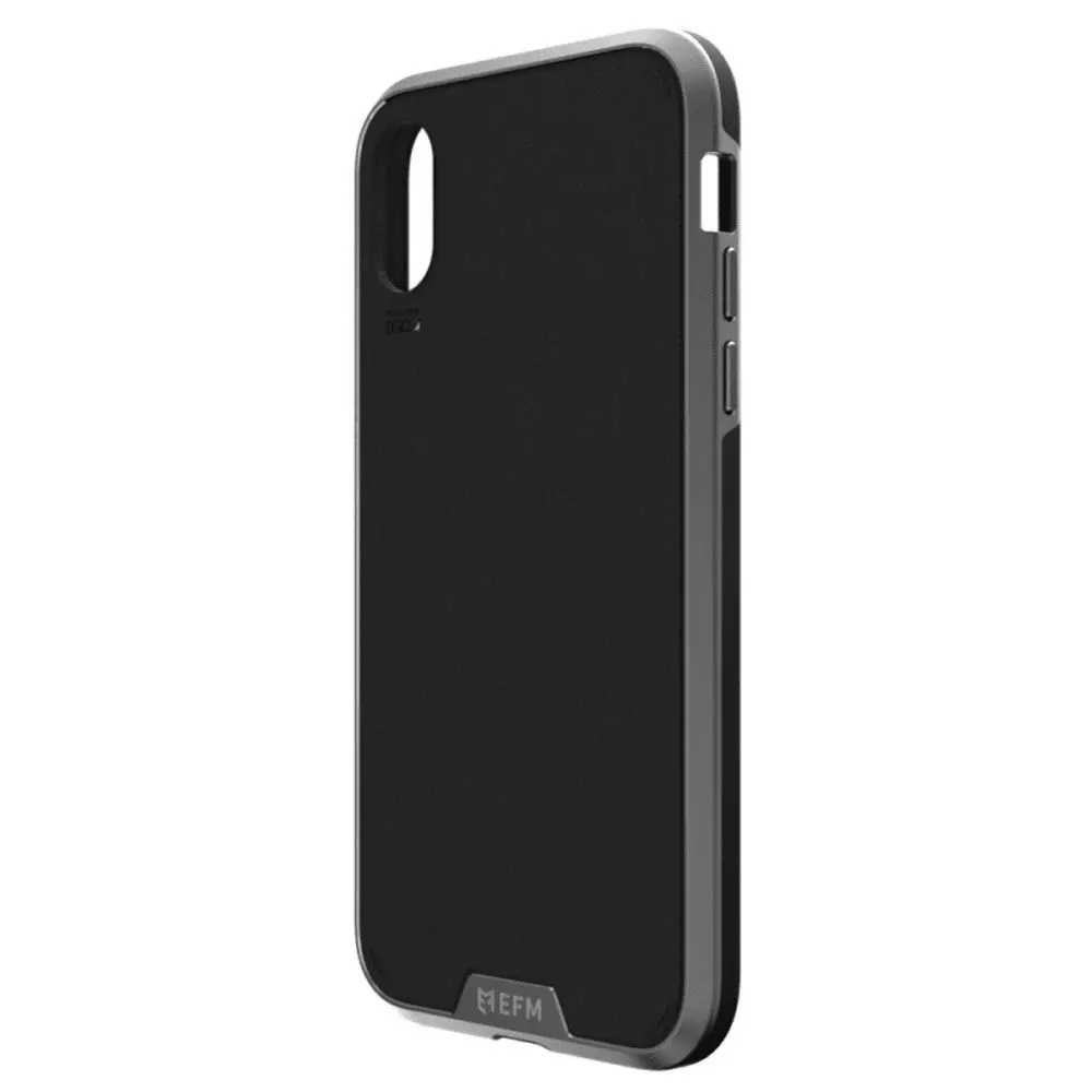 EFM Verona Leather D3O Case Armour Cover Protection for Apple iPhone X/XS Black