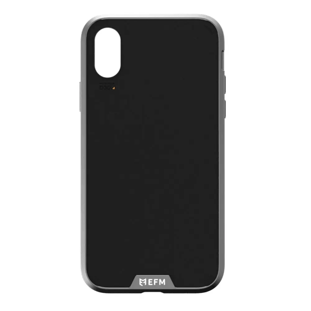 EFM Verona Leather D3O Case Armour Cover Protection for Apple iPhone X/XS Black