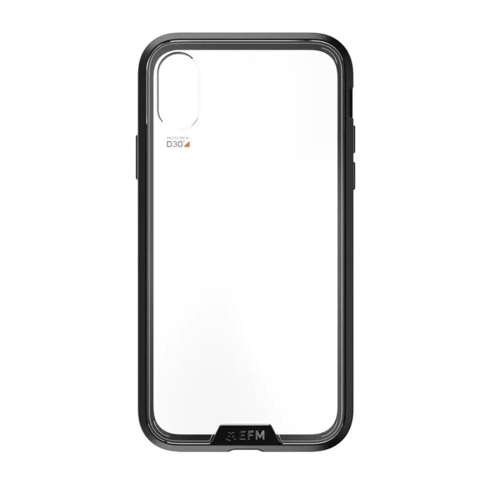 EFM Verona D3O Case Armour Clear Cover Protection for Apple iPhone XS Max Black