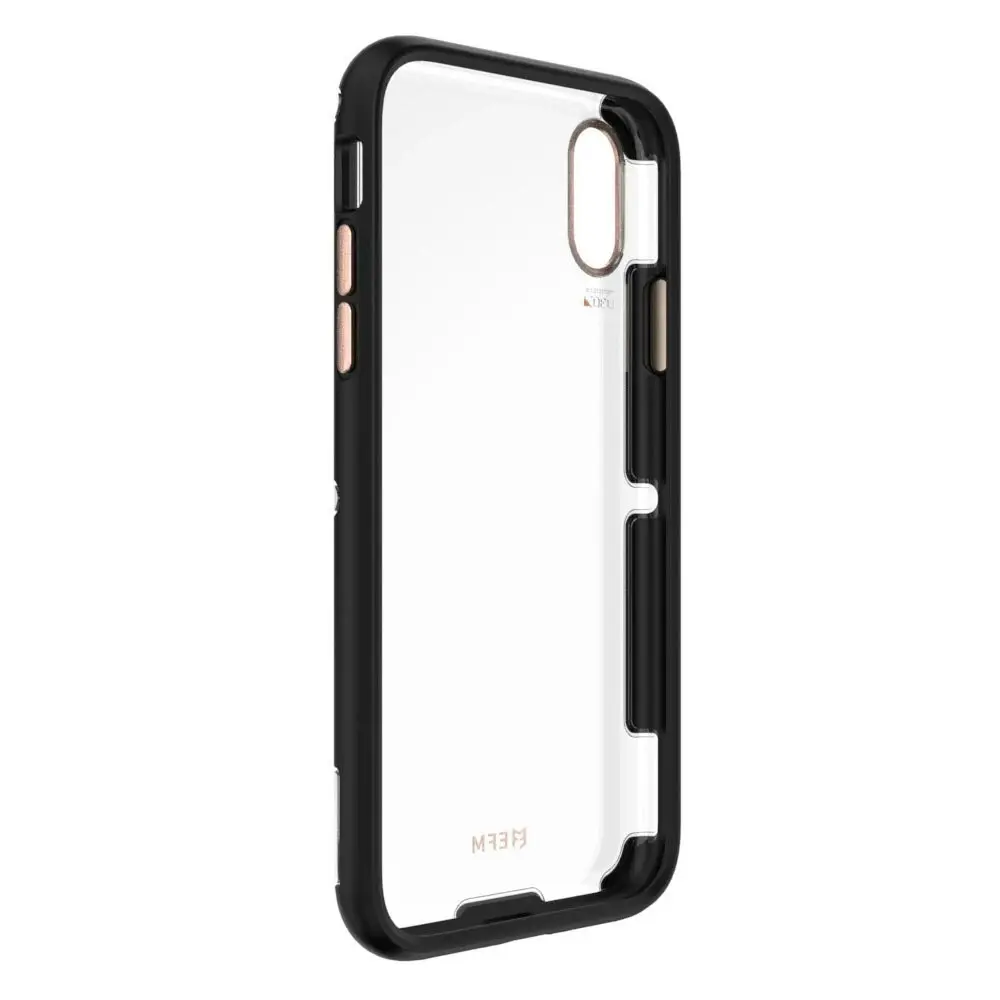 EFM Cayman D3O Case Armour Mobile Clear Cover for Apple iPhone X/XS Black/Copper