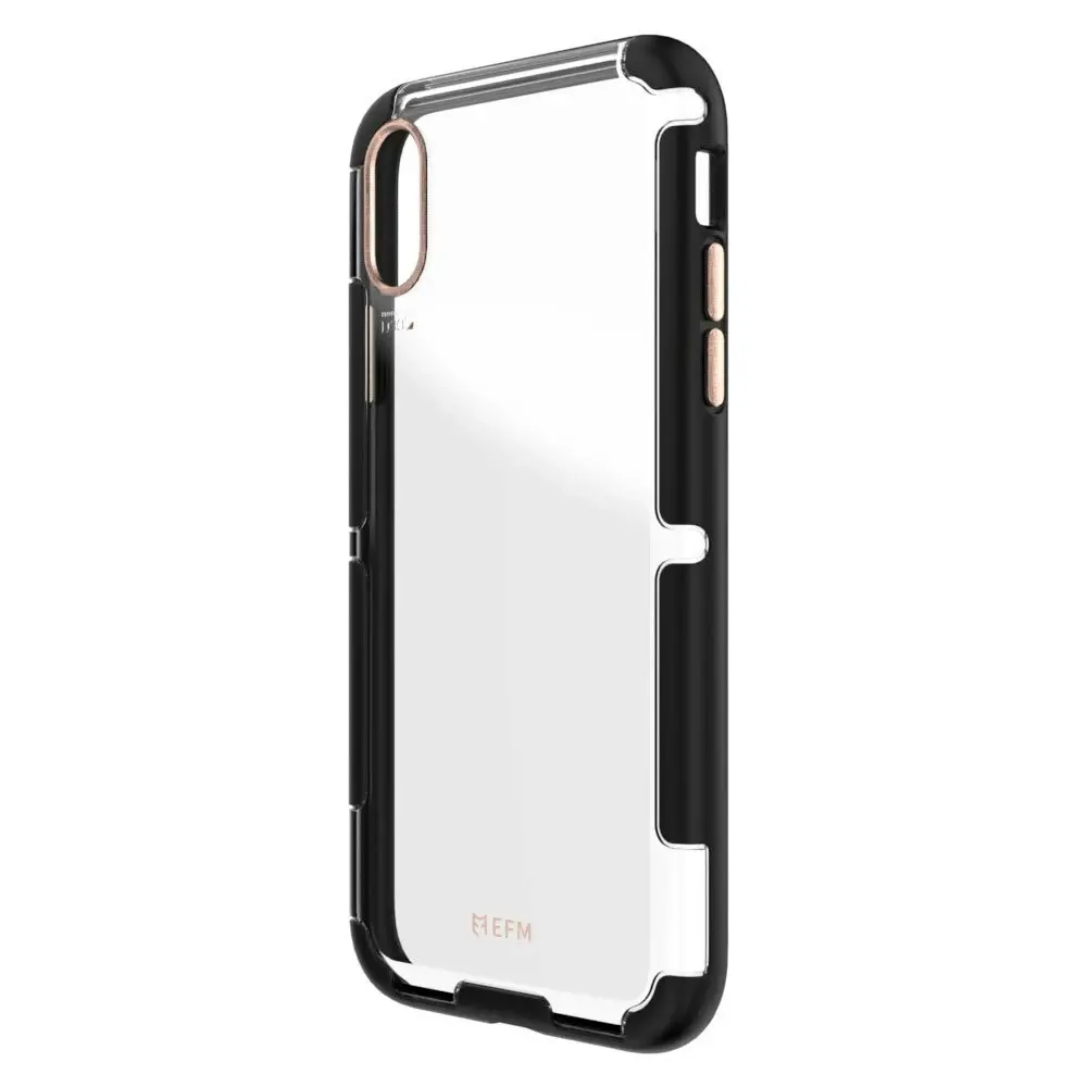 EFM Cayman D3O Case Armour Mobile Clear Cover for Apple iPhone X/XS Black/Copper