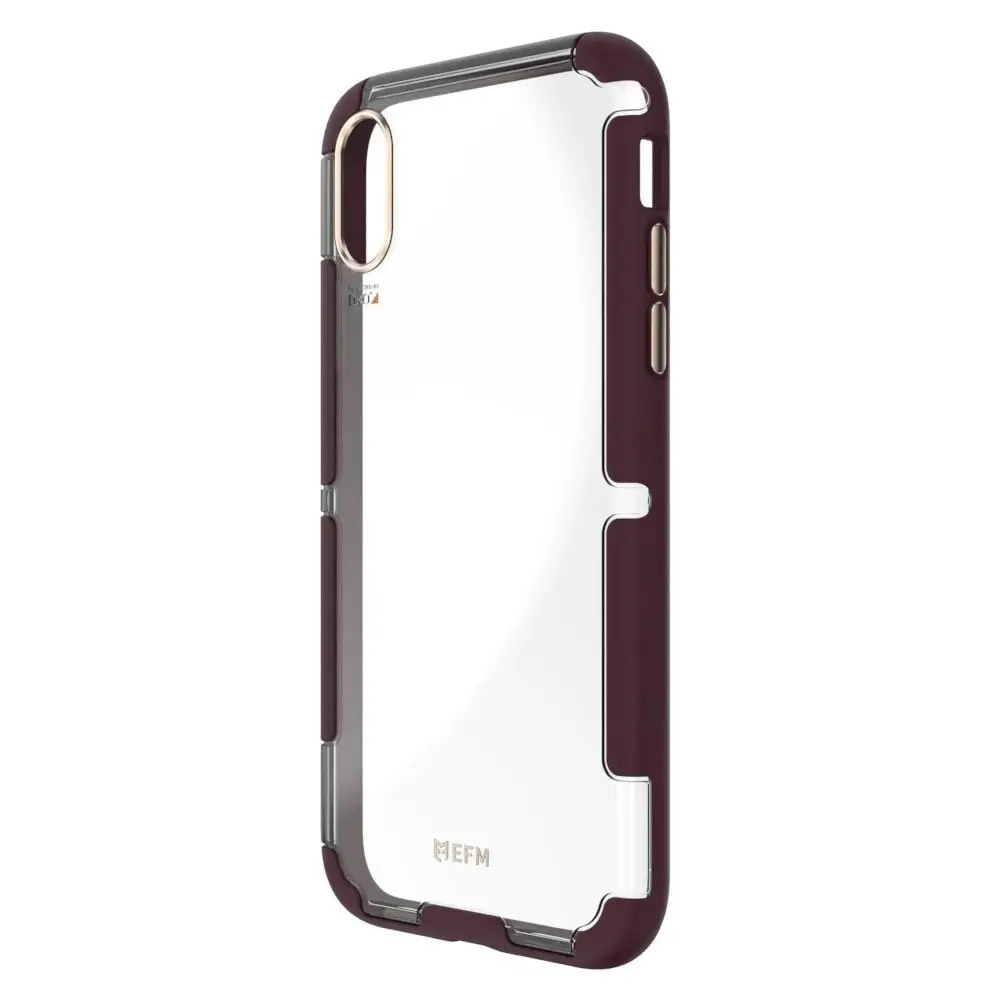 EFM Cayman D3O Case Mobile Armour Protection Cover for iPhone XS Max Mulberry/GD