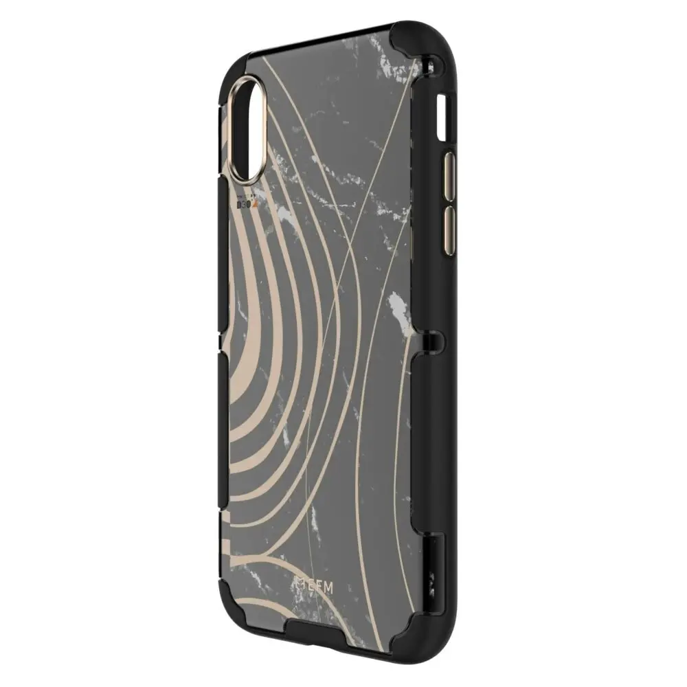 EFM Cayman InStyle D3O Case Armour Mobile Cover for Apple iPhone X/XS Marble BLK