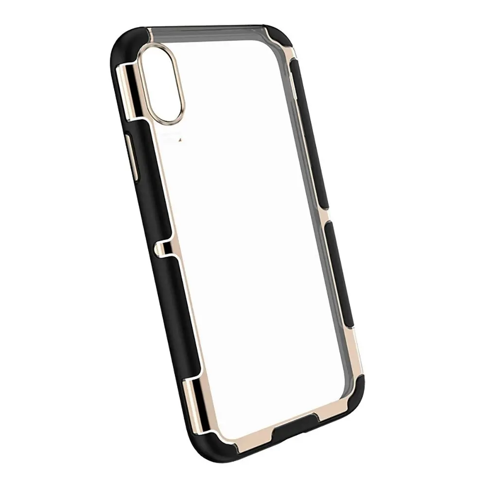 EFM Cayman D3O Armour Case Protect Mobile Cover f/ Apple iPhone XS Max Gold Trim