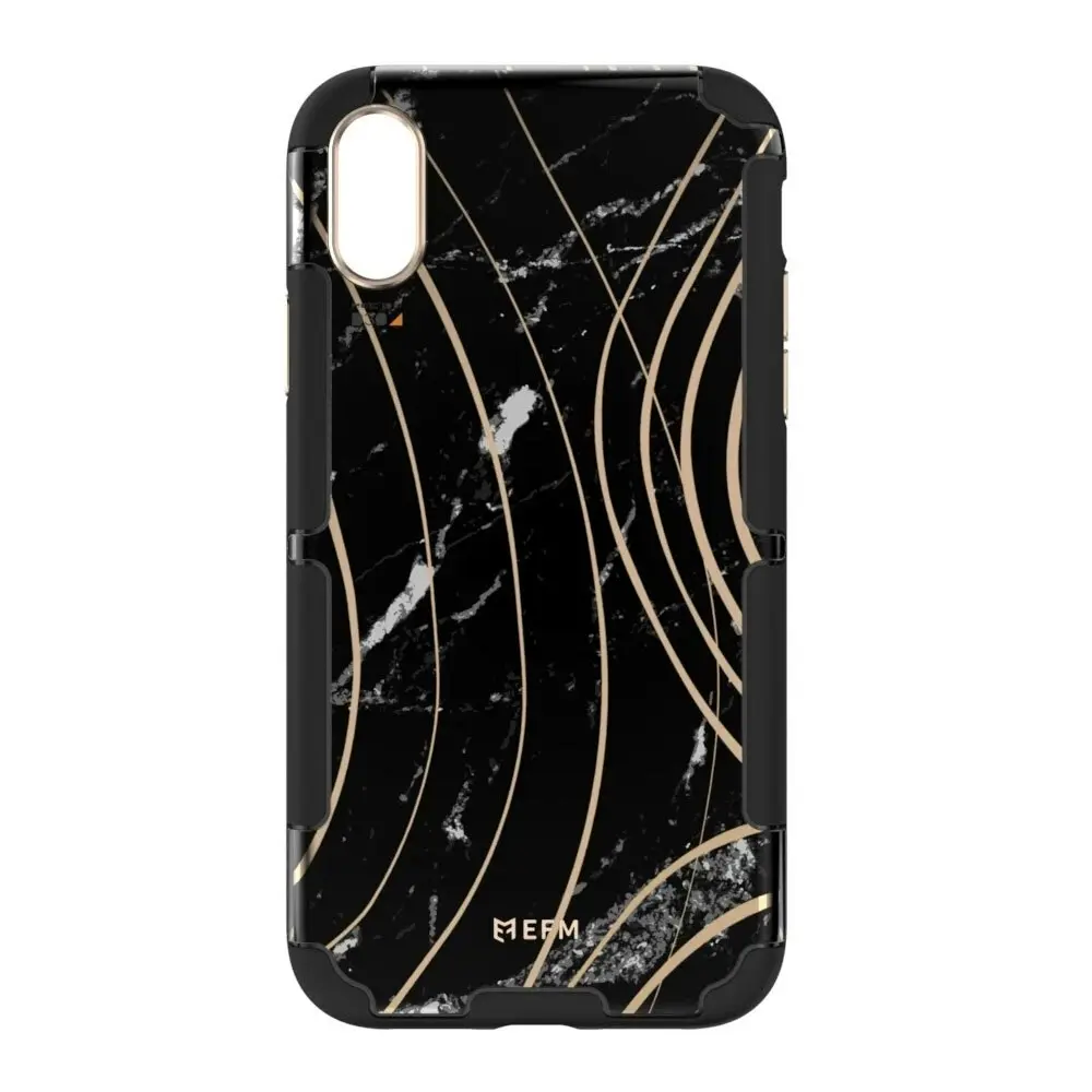 EFM Cayman InStyle D3O Case Armour Cover for Apple iPhone XS Max Black Marble