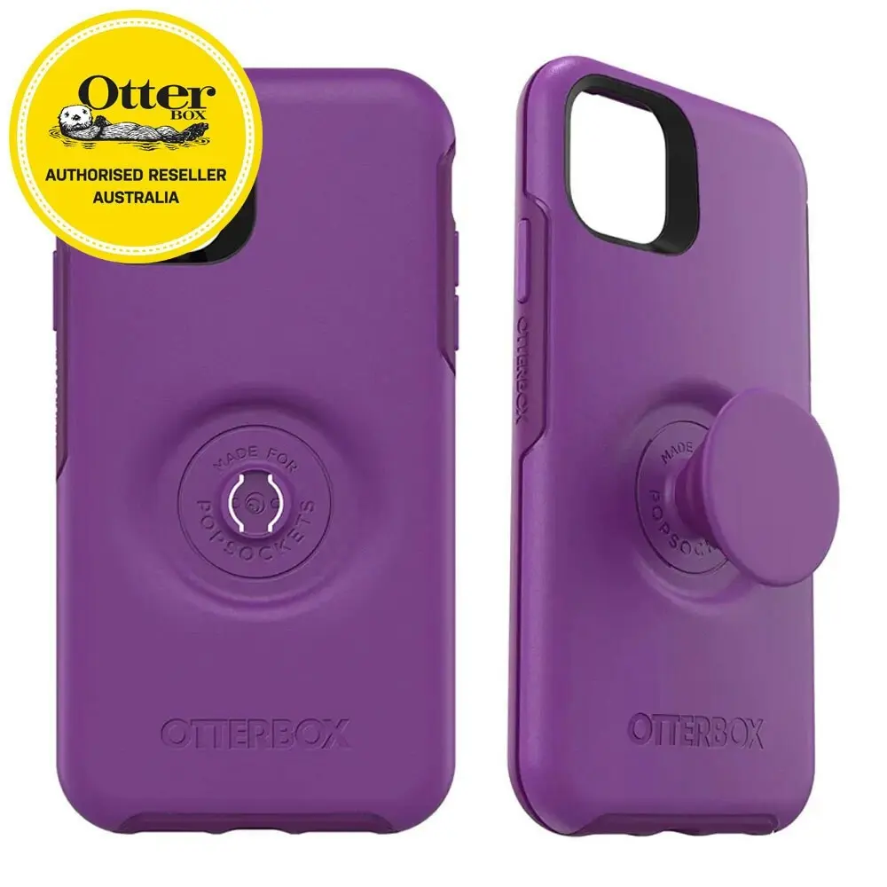 Otterbox Symmetry + Pop Socket Grip Holder Case Cover for iPhone 11 Pro Lollipop