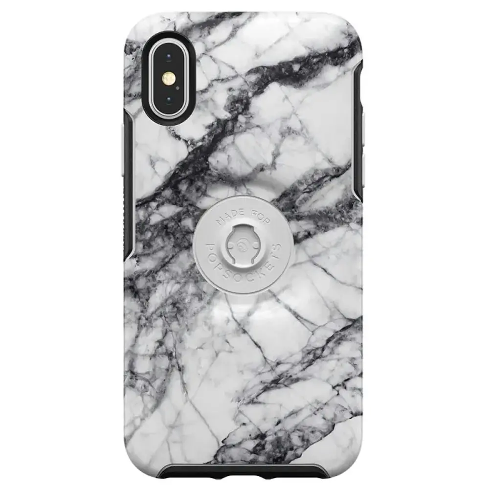 Otterbox Otter + Pop Holder Drop Proof Symmetry Case for iPhone X/Xs WHT Nebula