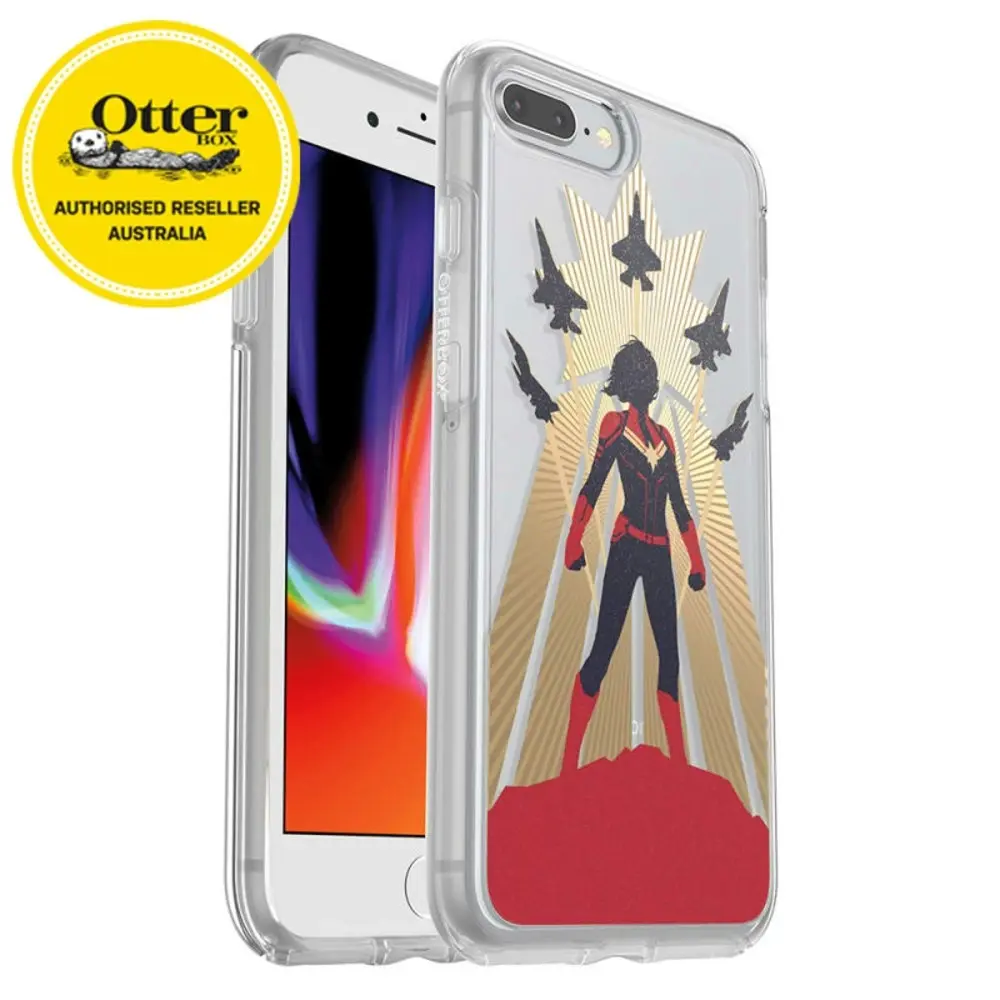 Otterbox Symmetry Marvel Drop Proof Case/Cover f/ iPhone 7/8 Plus Captain Marvel