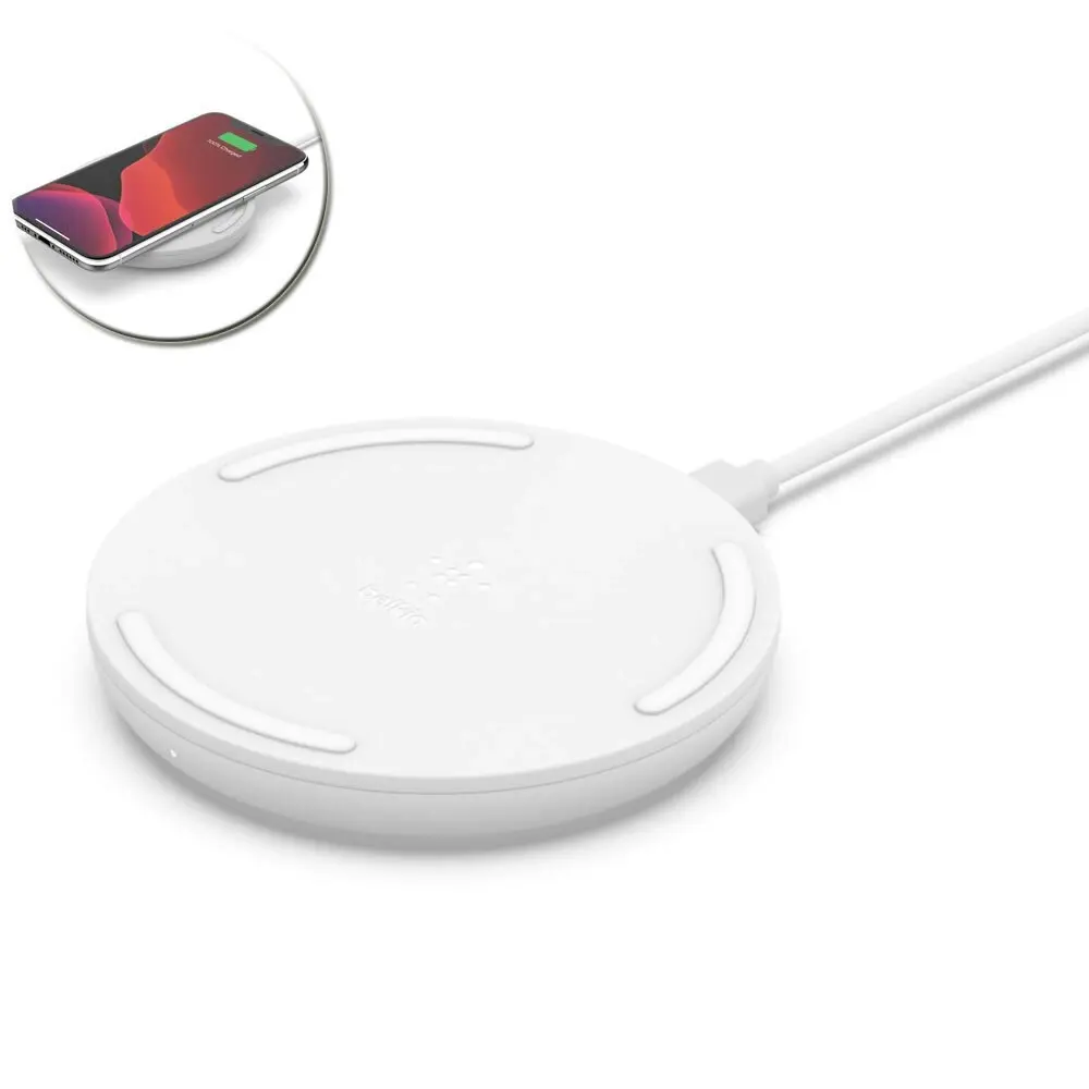 Belkin 10W Qi Wireless Charging/Charger Pad for Apple iPhone XS/11/12 PRO Max WH