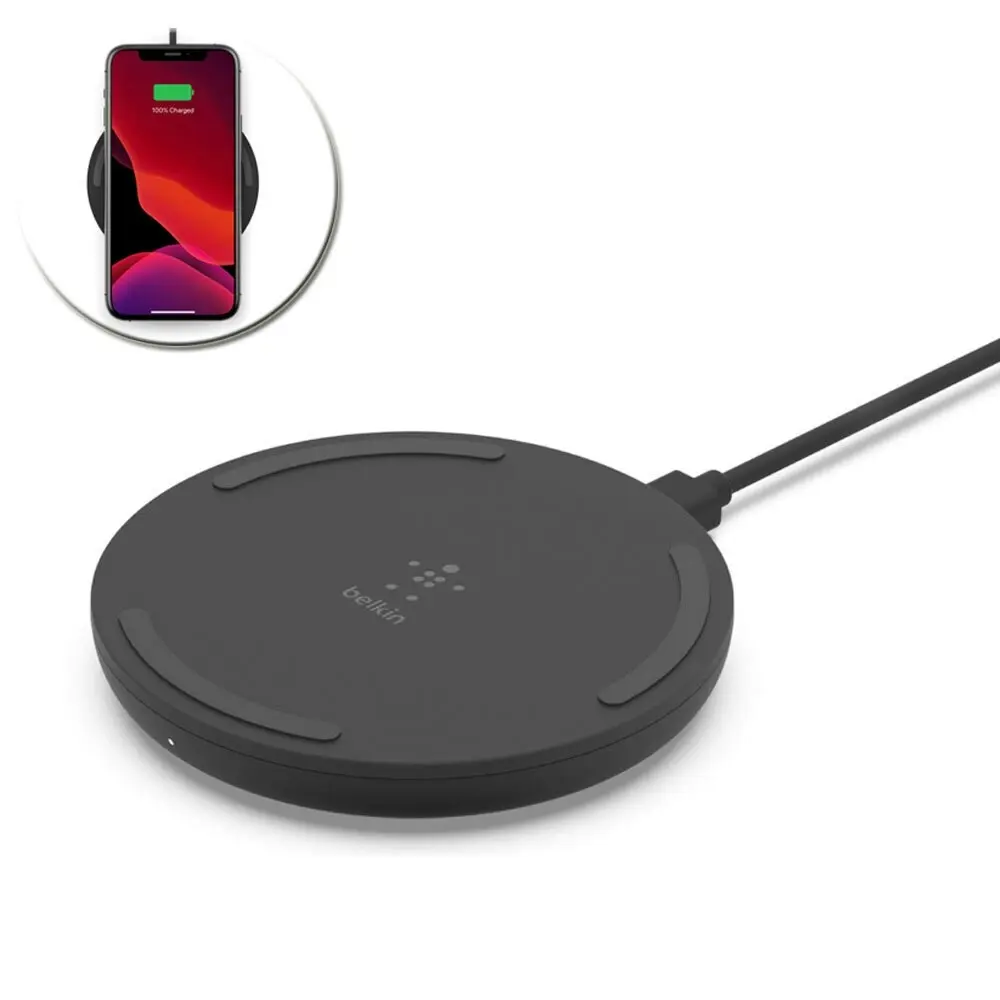 Belkin 10W Qi Wireless Charging/Charger Pad for Apple iPhone XS/11/12 PRO Max BK