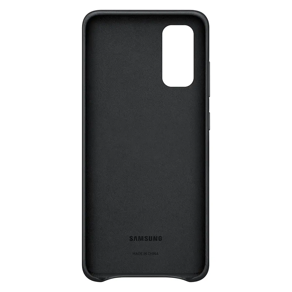 Samsung Leather Cover Phone Cover For Galaxy S20 Black