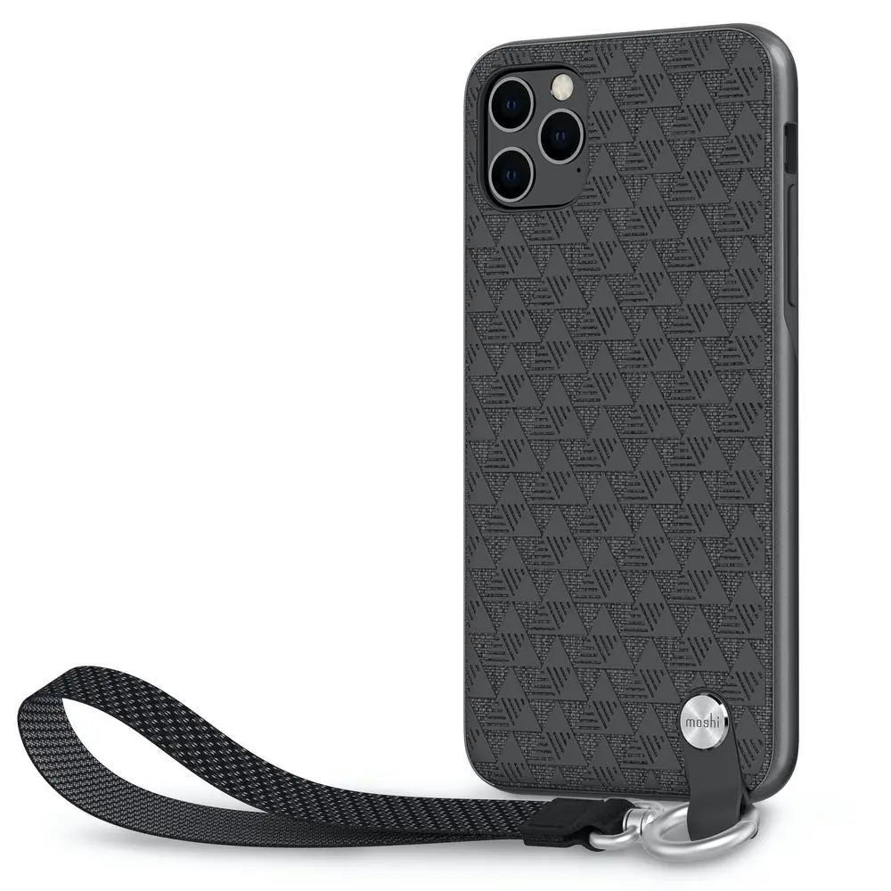 Moshi Altra Drop Proof Non Slip Hard Cover/Case w/Strap For iPhone 11 Pro Max BK