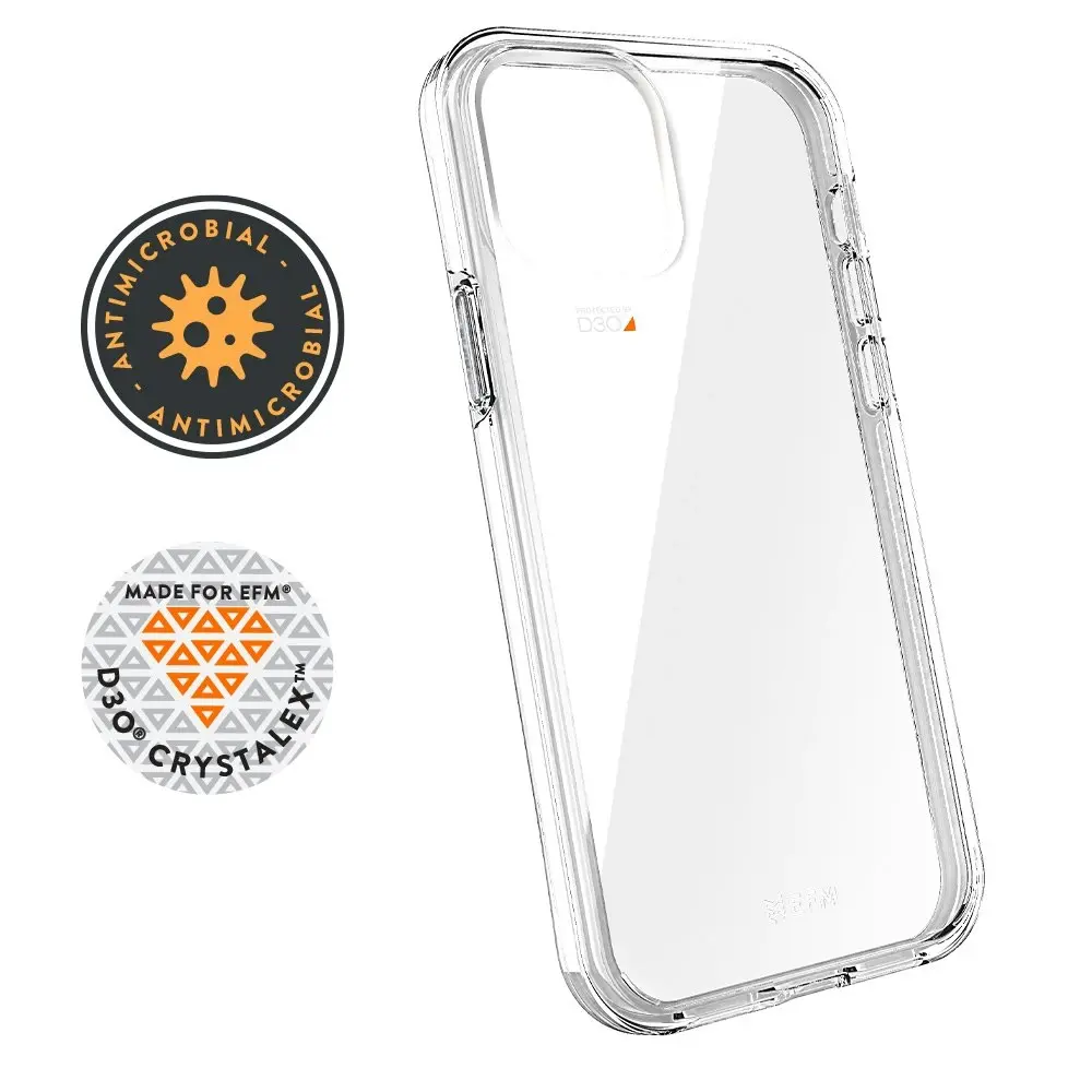 EFM Aspen Case Armour Cover Protection for Apple iPhone 12 Mini Crystal Clear