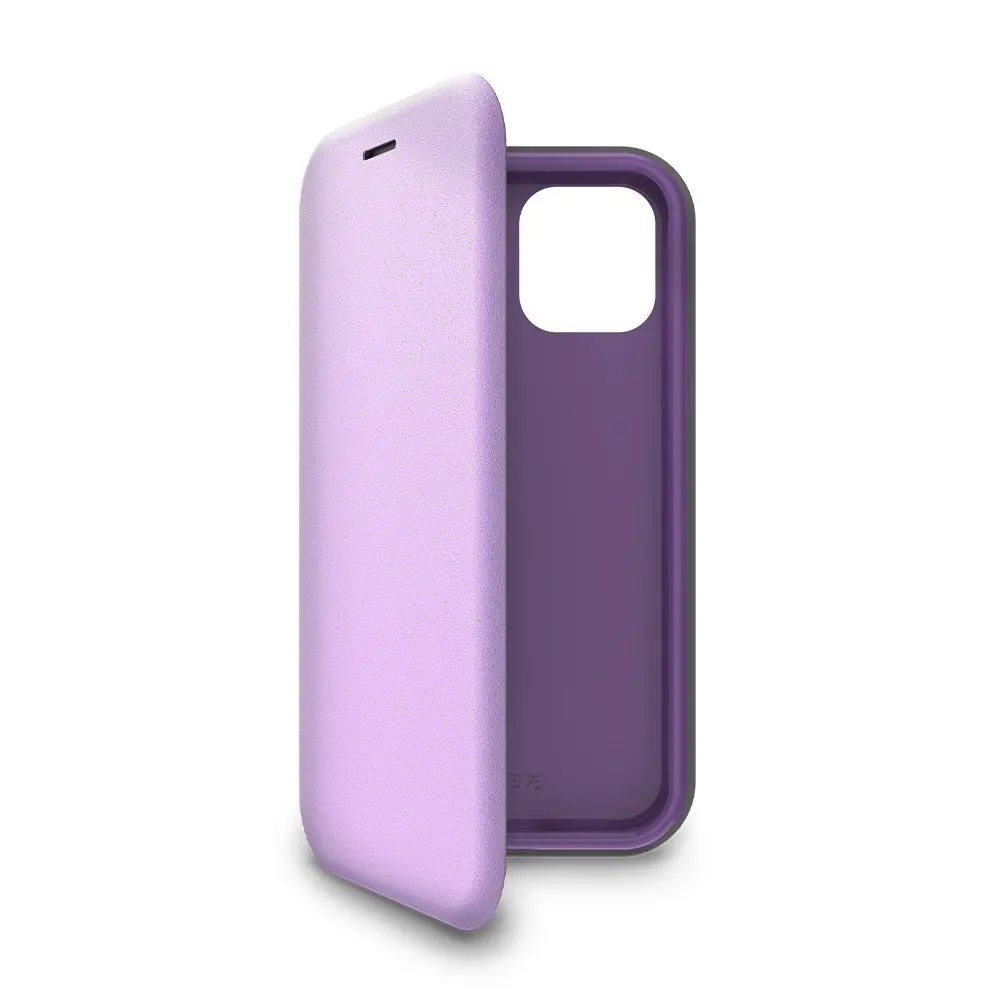 EFM Miami Wallet Case Armour Cover w/ D3O for iPhone 12 Mini 5.4in Heliotrope