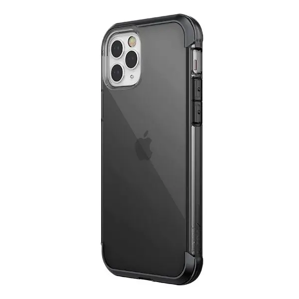 Raptic Air Phone Cover Drop Proof Hard Case for Apple iPhone 12/12 Pro Black