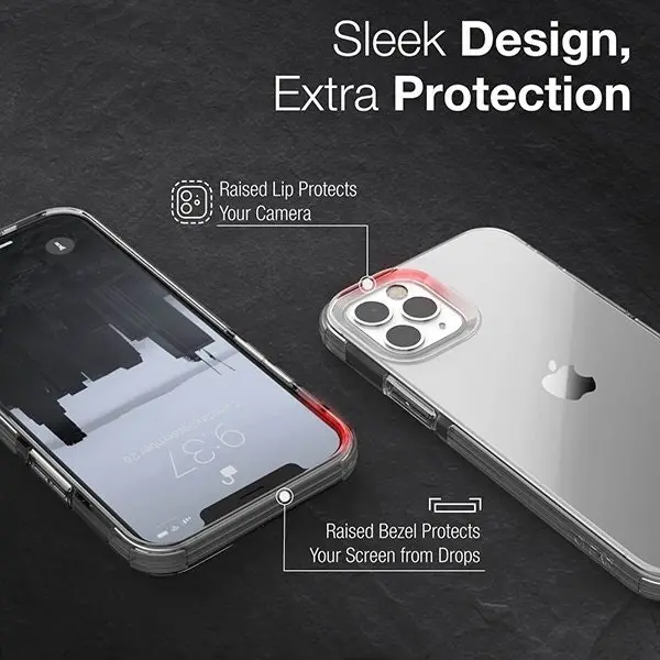 Raptic Clear Phone Cover Drop Proof Hard Case for Apple iPhone 12 Pro Max