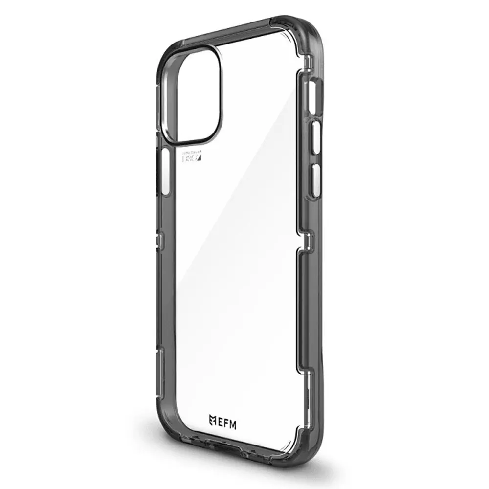 EFM Cayman Case Armour Cover w/ D3O Crystalex for iPhone 12 Pro Max Smoke Black