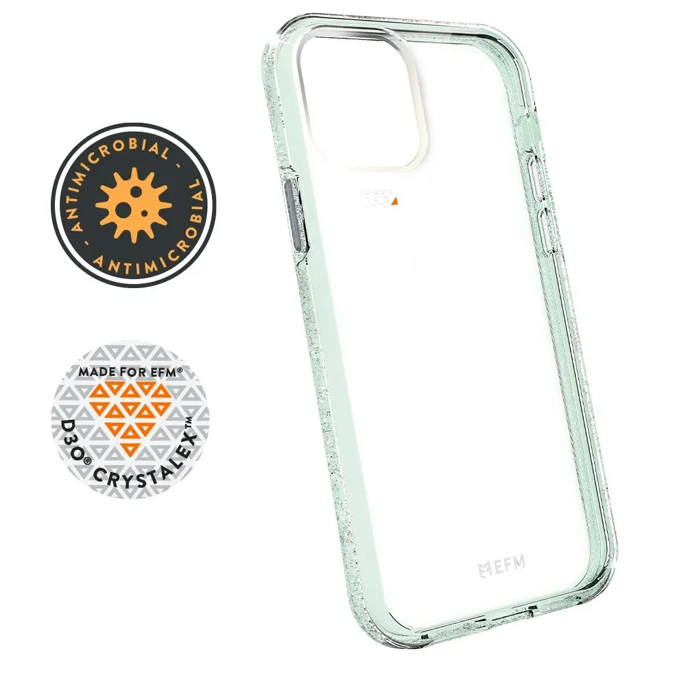 EFM Aspen Case Armour Cover Protection f/iPhone 12 Mini 2020 5.4in Glitter Mint