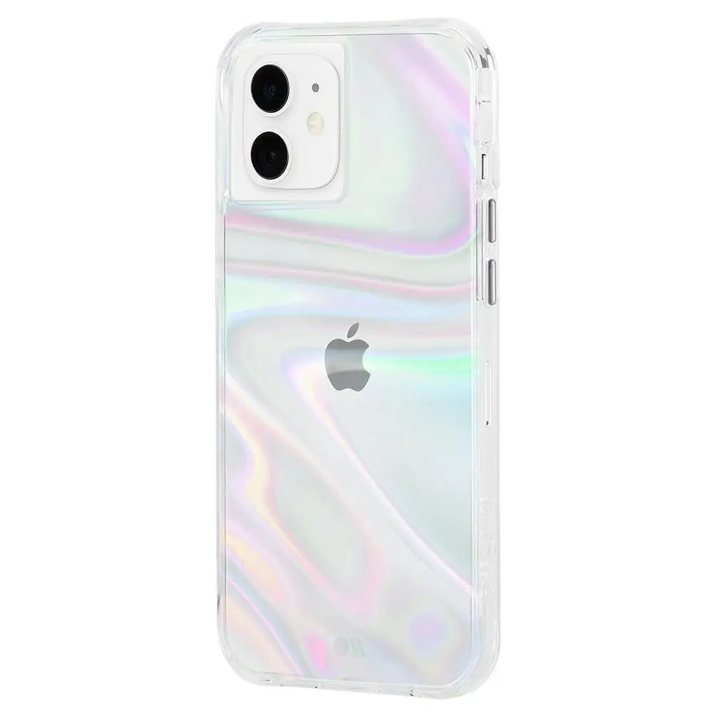 Case-Mate Soap Bubble Case Cover Protect for Apple iPhone 12/12 Pro Iridescent