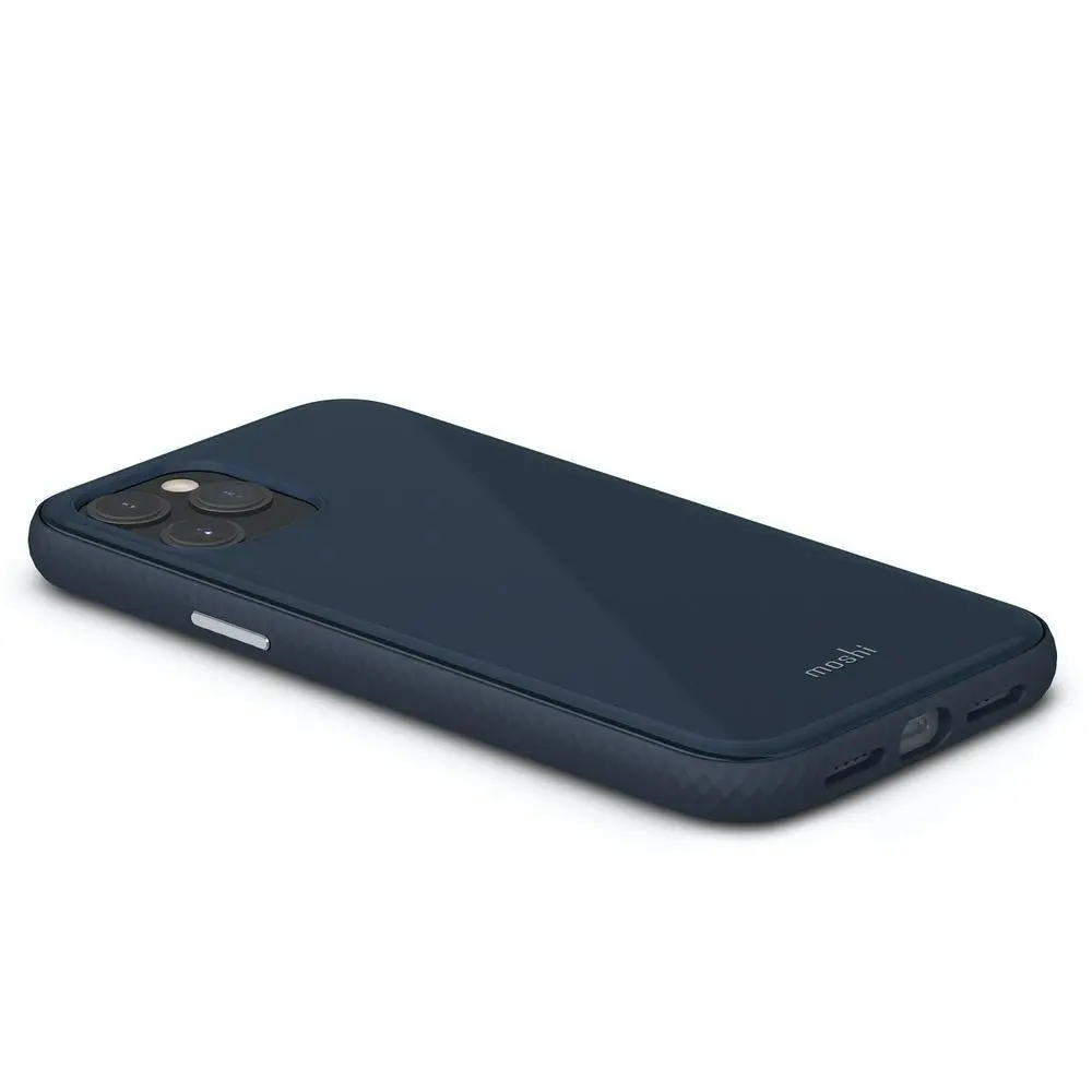 Moshi iGlaze Drop/Shatter Protection Cover/Case For Apple iPhone 12 Pro Max Blue