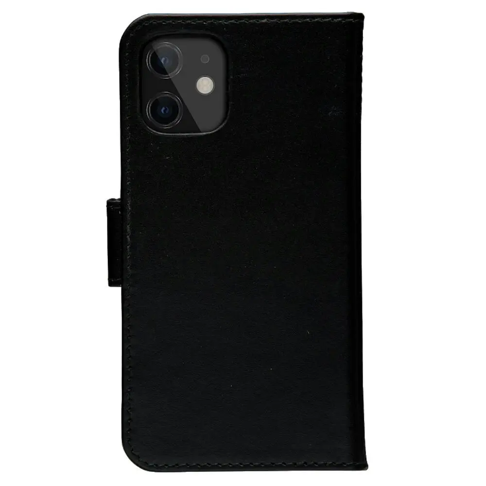 Dbramante Lynge Leather Wallet Case Magnetic Flip Cover for iPhone 12 Mini Black