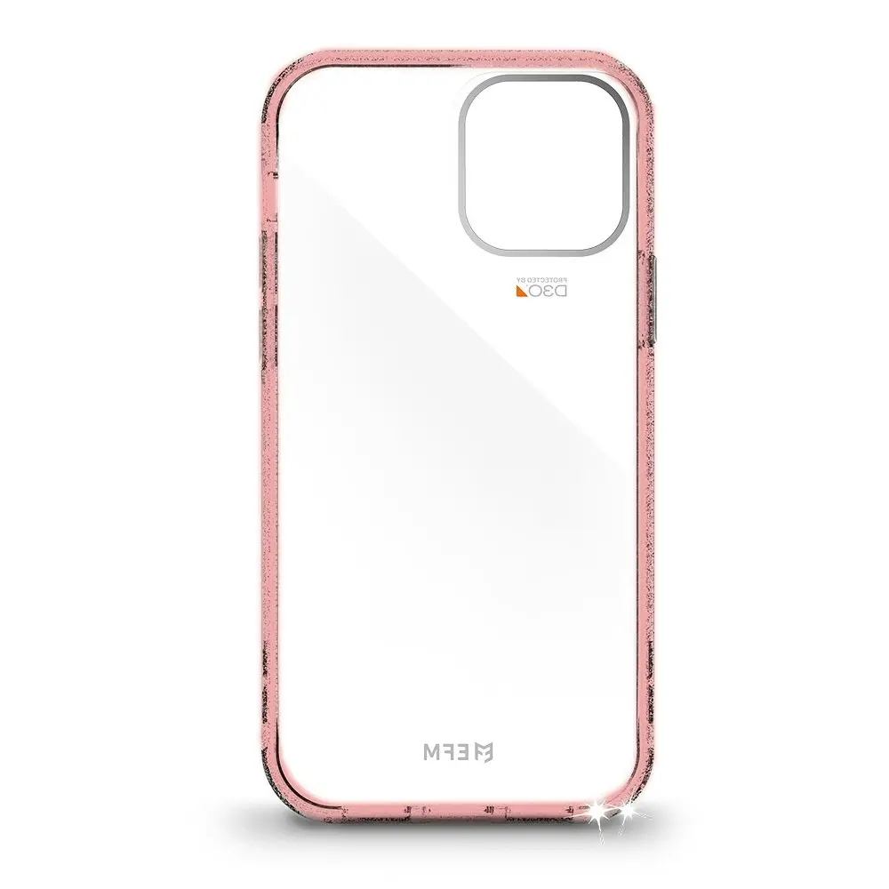 EFM Aspen Crystalex Clear D3O Impact Armour Cover/Case for iPhone 12 Mini Coral