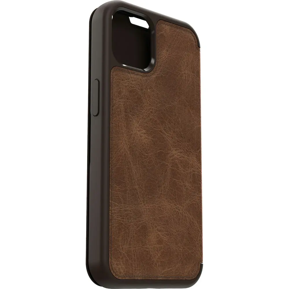 Otterbox Strada Folio Flip Wallet Case Protection Cover for iPhone 13 Espresso