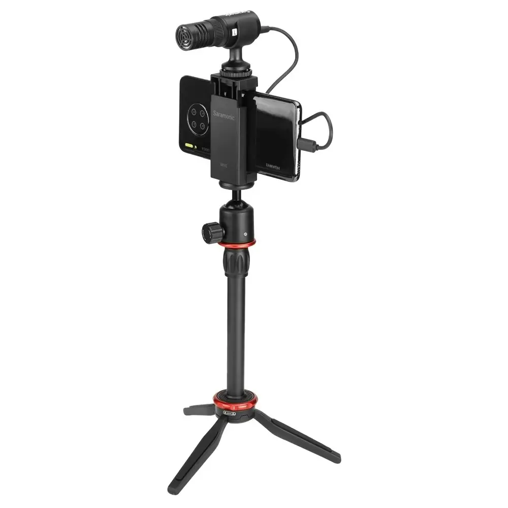 Saramonic SmartMic MTV Universal Vlogging Set Stand Video Kit for iPhone/Samsung