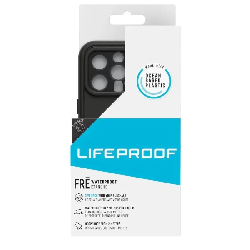 LifeProof Fre Waterproof Case Protection Cover Protector for iPhone 13 Pro Black