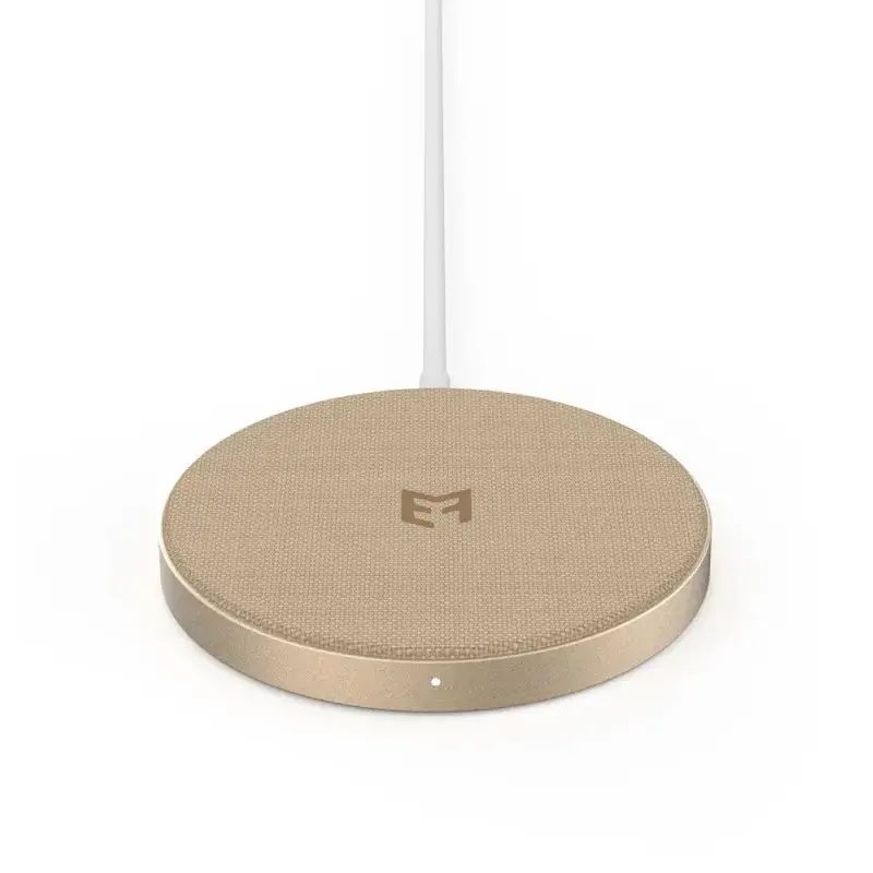 EFM FLUX 15W Wireless Charging Pad w/ 20W Wall Charger for iPhone 13/12/11 Gold