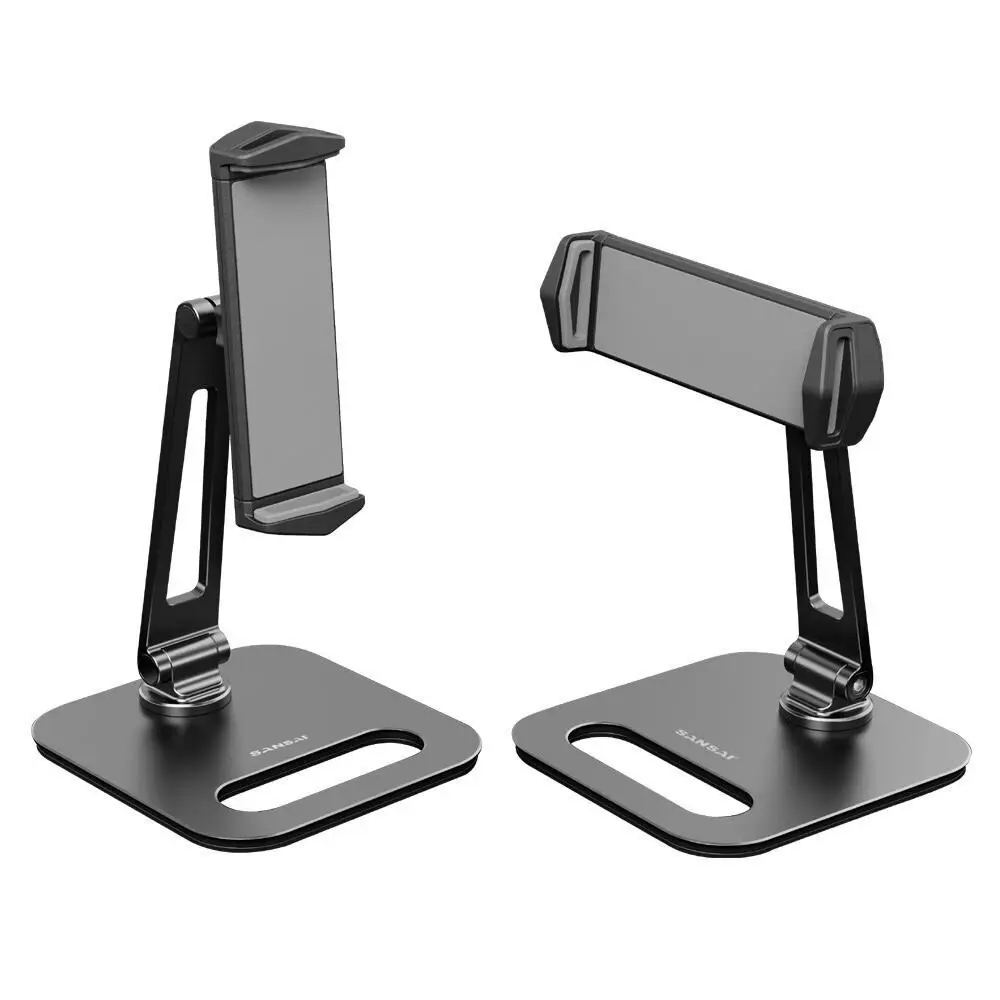 Sansai Tablet & Phone Retractable Bracket Table Stand/Mount Black f/ 13.5-21cm