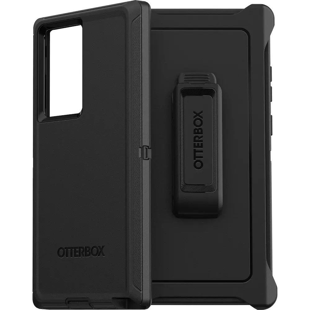 Otterbox Defender Antimicrobial Case Cover For Samsung Galaxy S22 Ultra Black