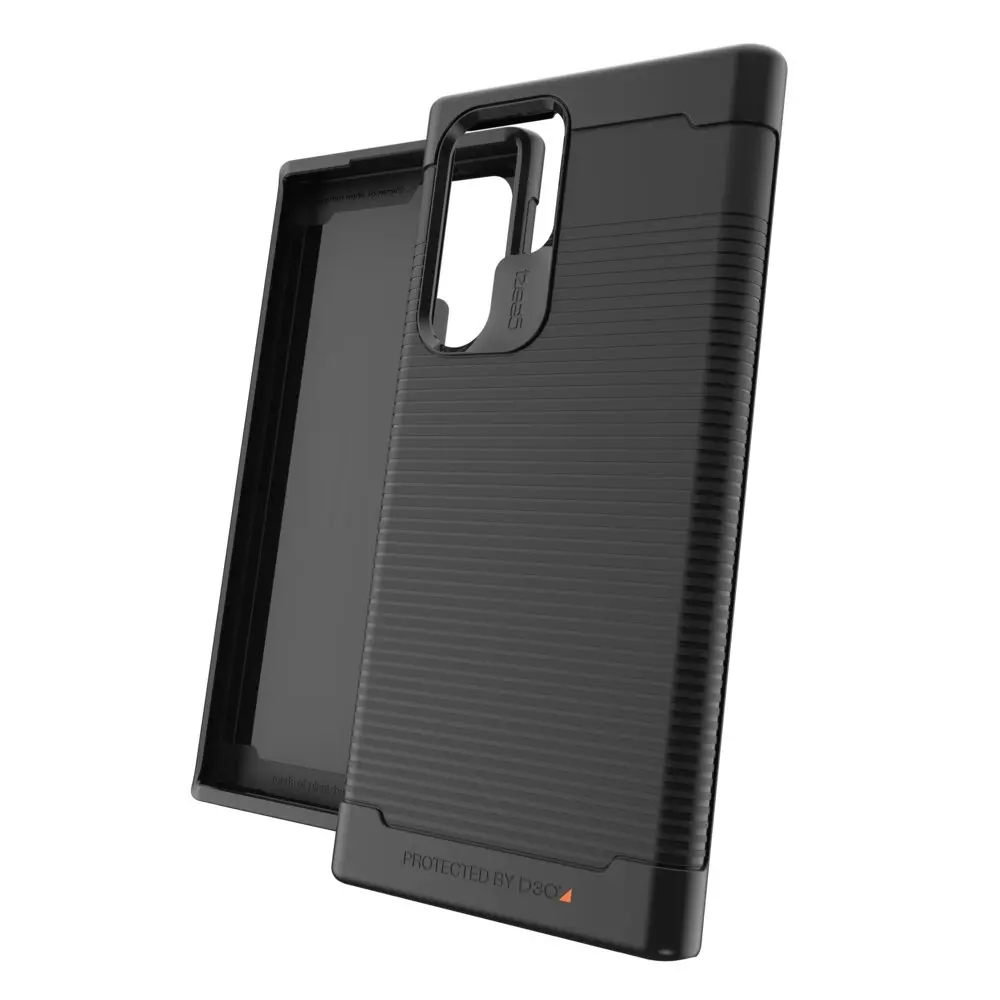 Gear4 Havana Antimicrobial Case Slim Cover For Samsung Galaxy S22 Ultra Black