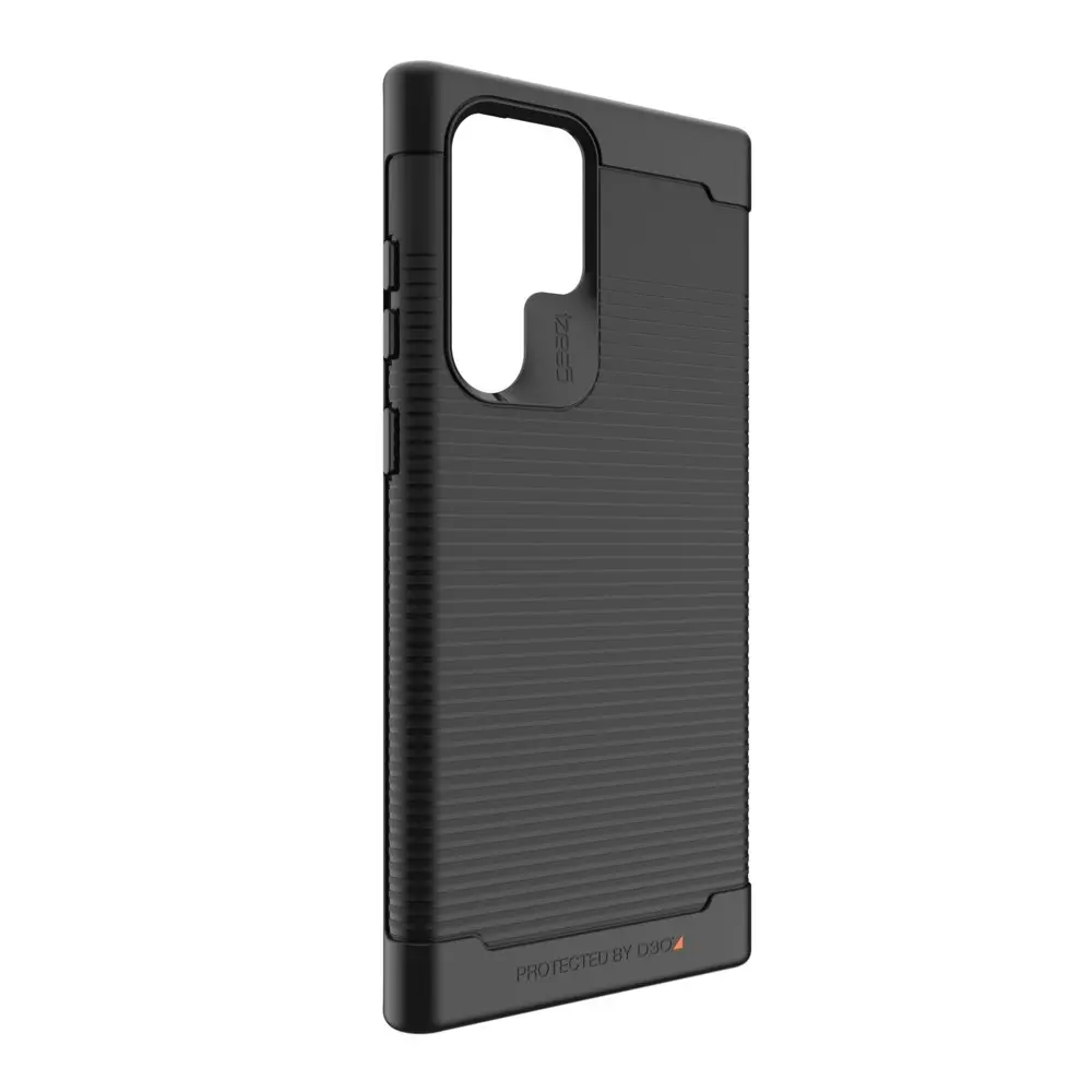 Gear4 Havana Antimicrobial Case Slim Cover For Samsung Galaxy S22 Ultra Black