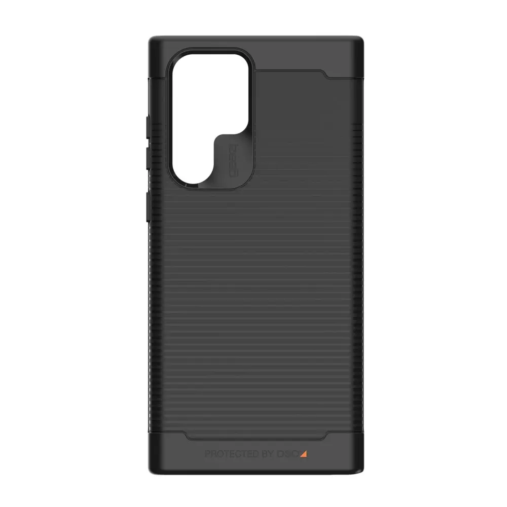 Gear4 Havana Antimicrobial Case Slim Cover For Samsung Galaxy S22 Ultra Black