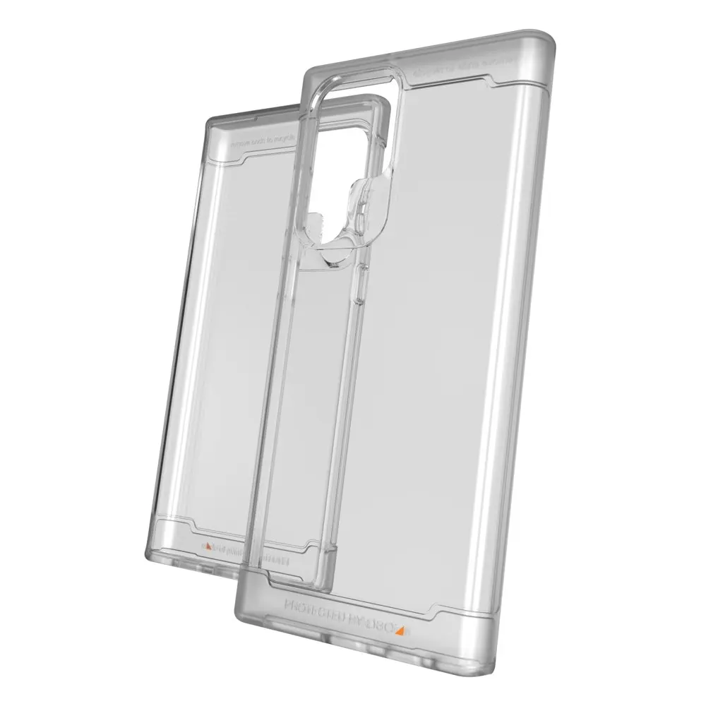 Gear4 Havana Antimicrobial Case Slim Cover For Samsung Galaxy S22 Ultra Clear