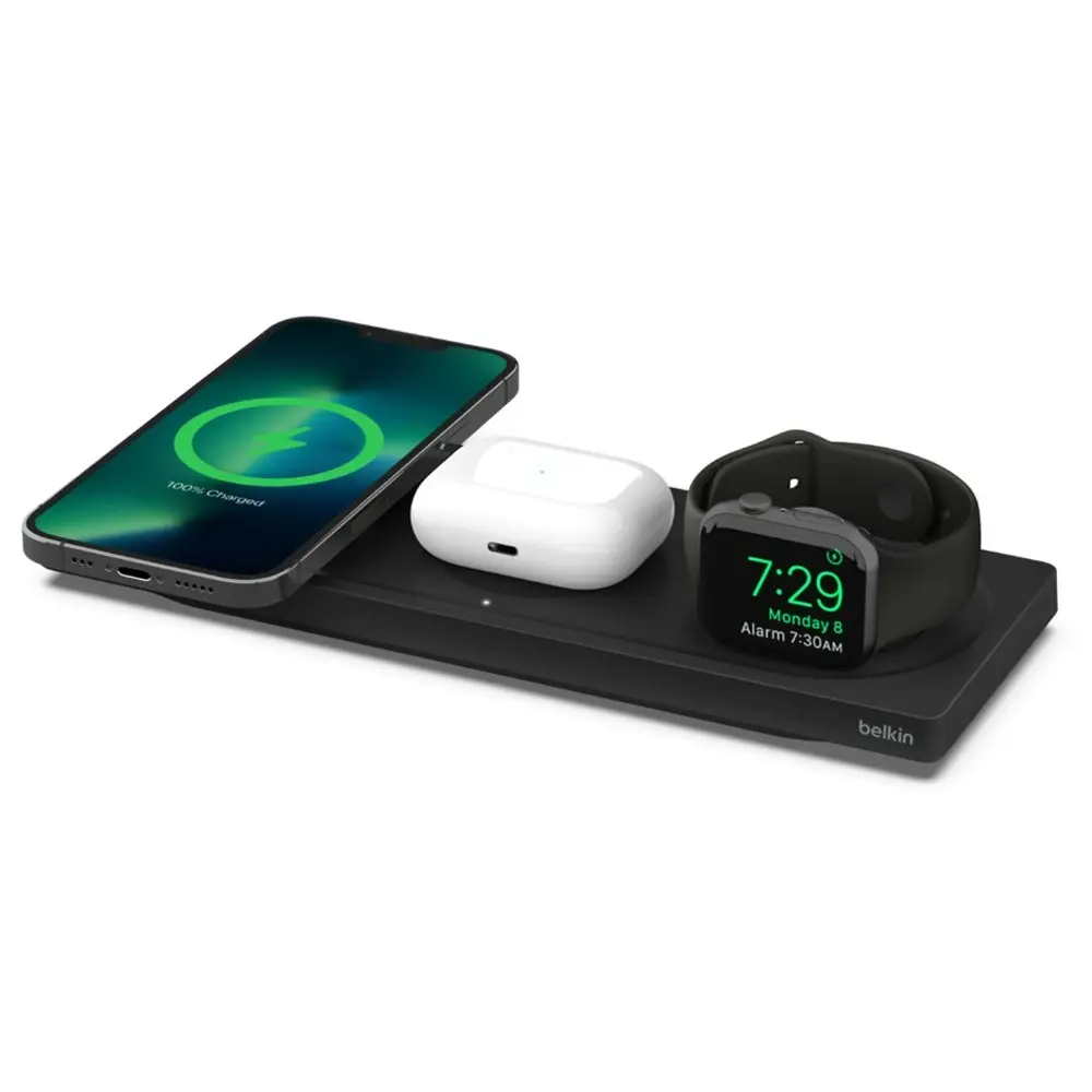 Belkin Boostcharge Pro Wireless Charging Pad/Dock For Apple MagSafe Watch/iPhone